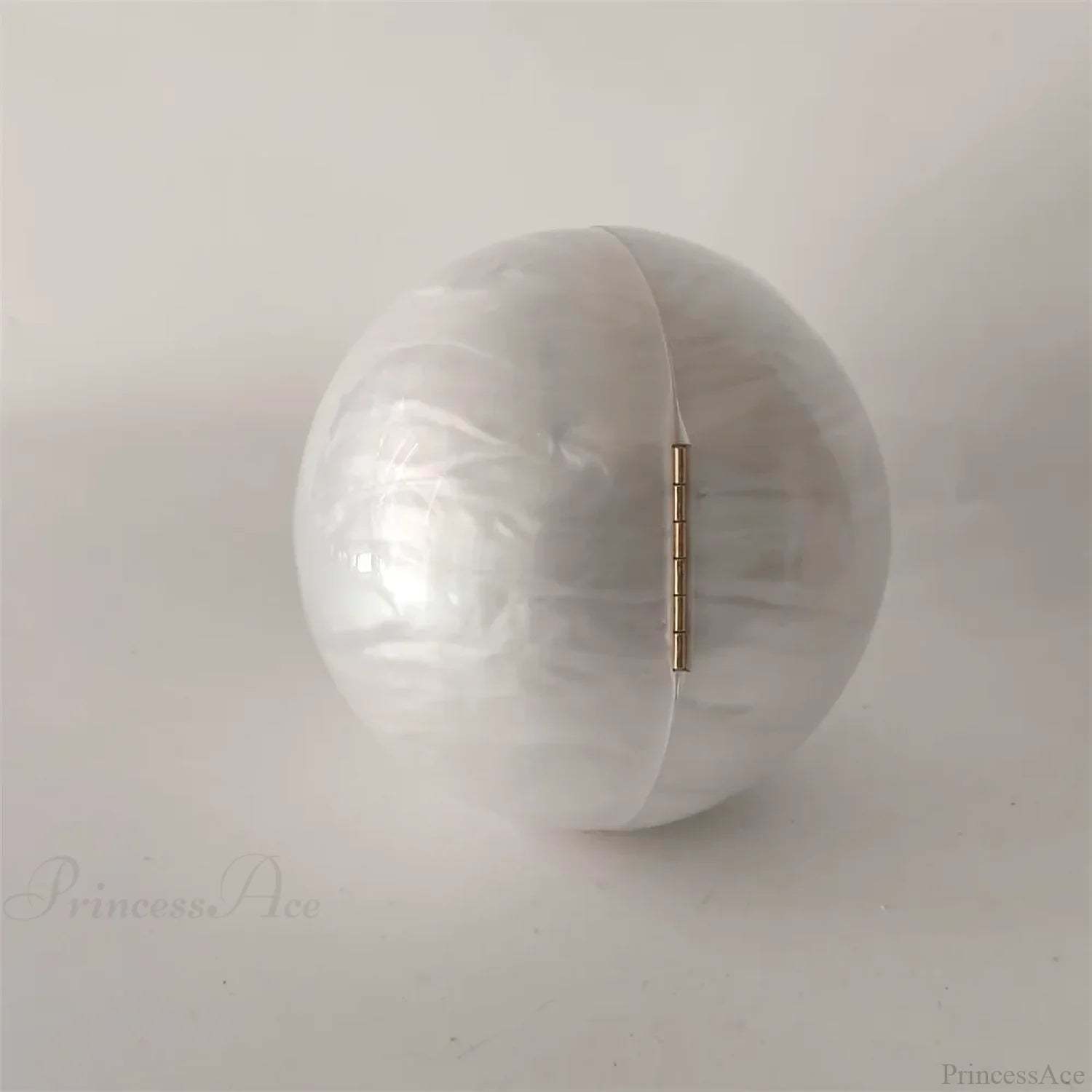 Pearl White Egg Acrylic Box Oval Bridal Messenger Clutch Bag clutchbag-250126