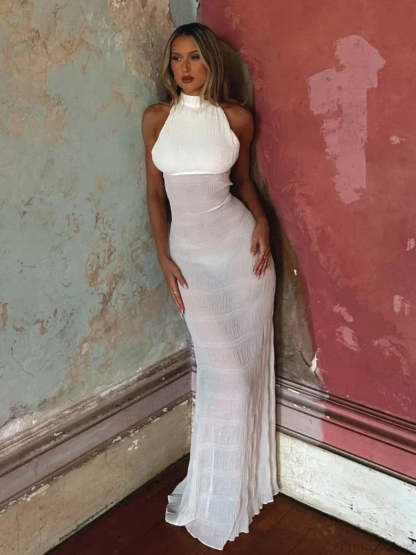 Perspective Backless Vacation Dress vacationdress-250223