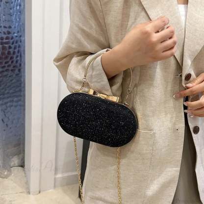 Pink Bling Sequins Evening Designer Luxury Crossbody Clutch Bag clutchbag-250126