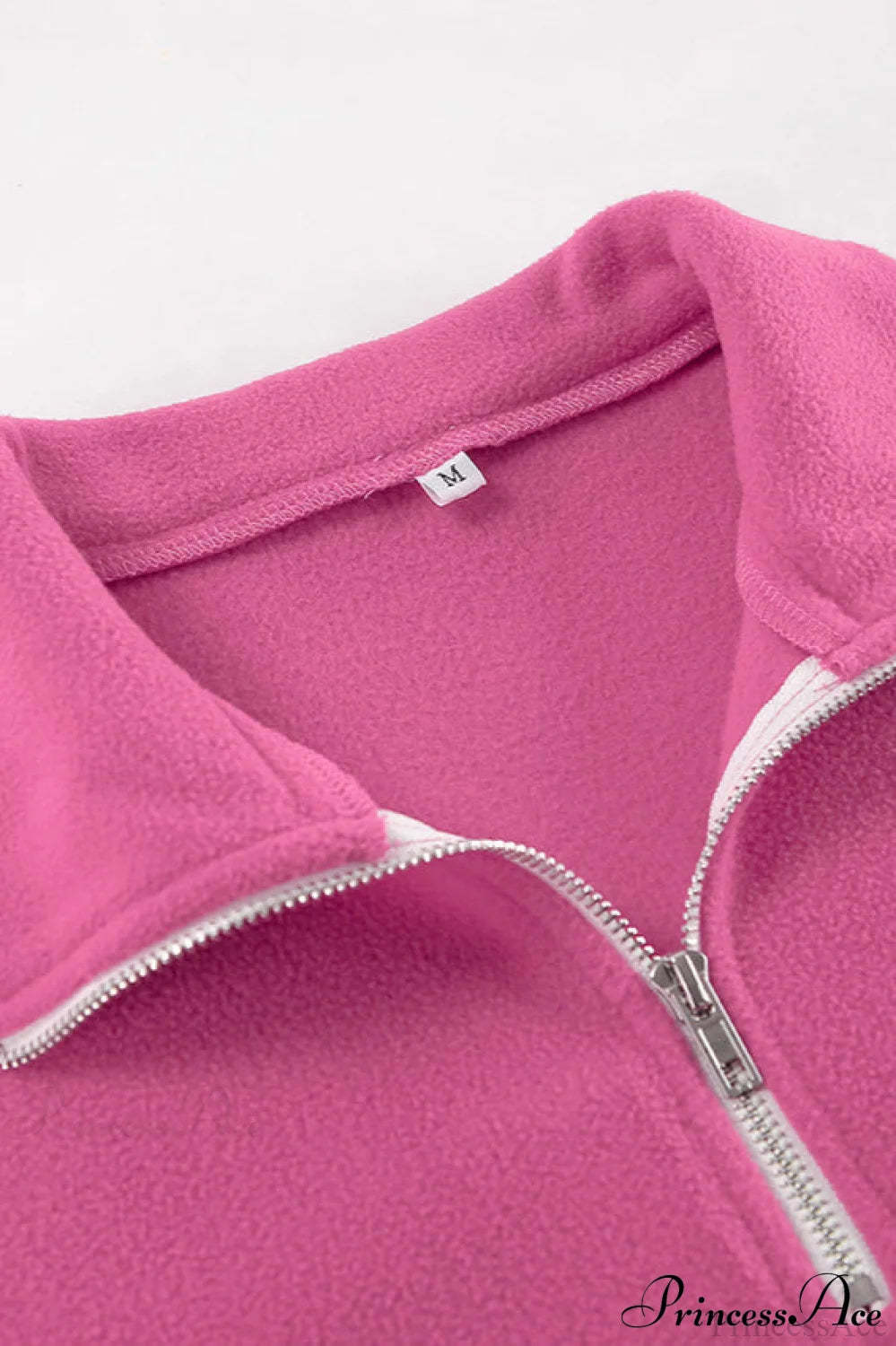 Pink Polar Fleece Loose Thickened Sweatshirt