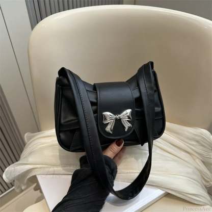 Pleated Korean Bow Shoulder Bag for Women shoulder-250126