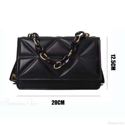 PU Leather Metal Chain Crossbody Bag crossbody-250126