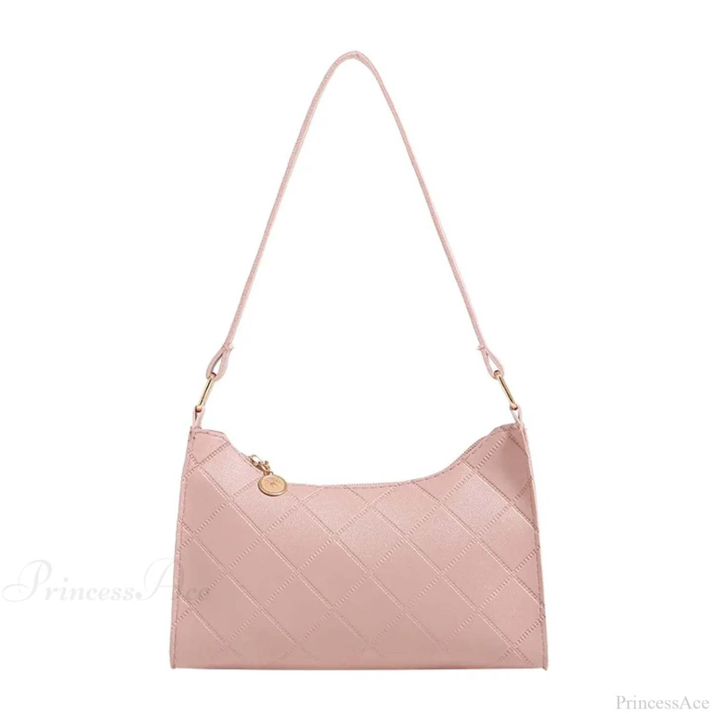 PU Leather Shoulder Messenger Bag for Women Pink shoulder-250126