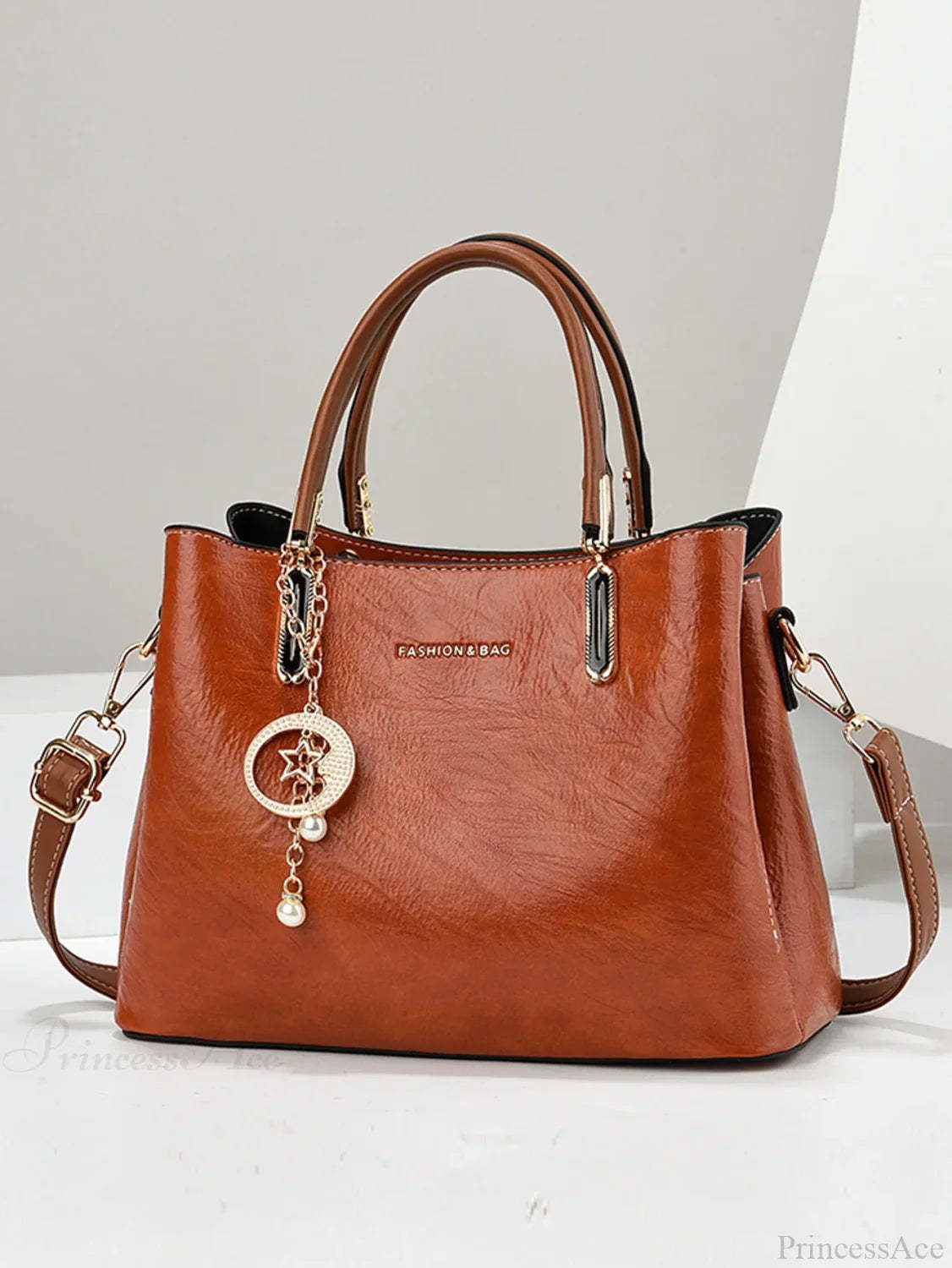 Pure Color Simple Senior Women’s Crossbody Handbag Yellow handbag-250126