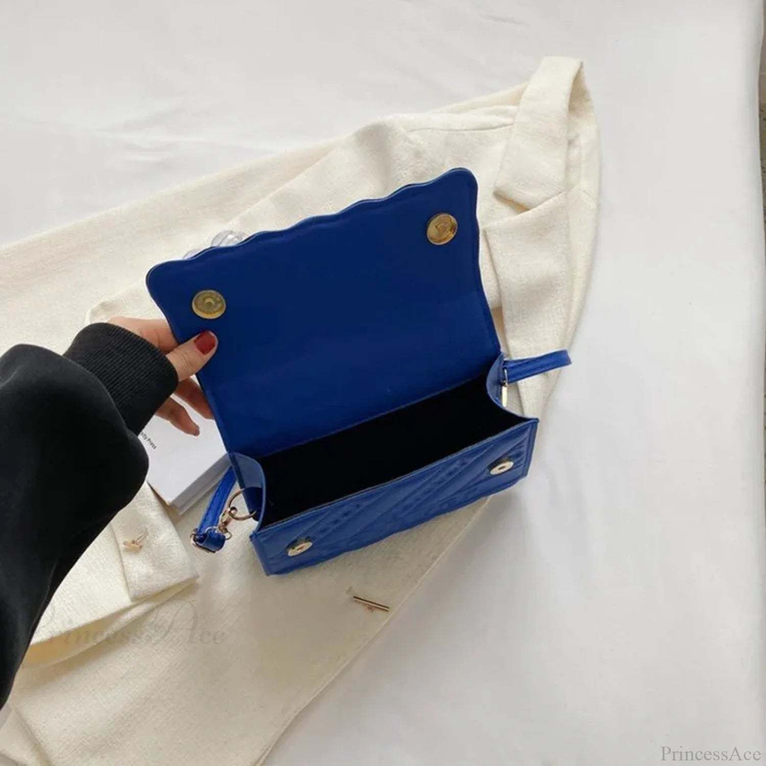 Quilted PU Leather Small Crossbody Handbag handbag-250126