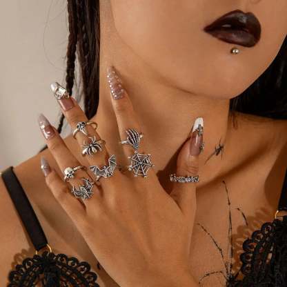 Rebel Bones Arachnid Dark Ring