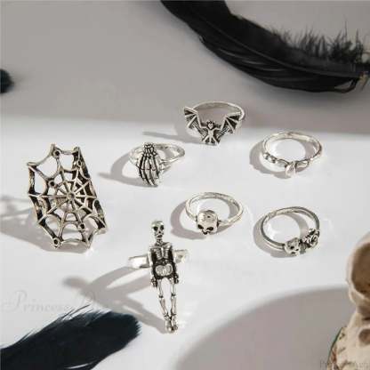 Rebel Bones Arachnid Dark Ring style 01