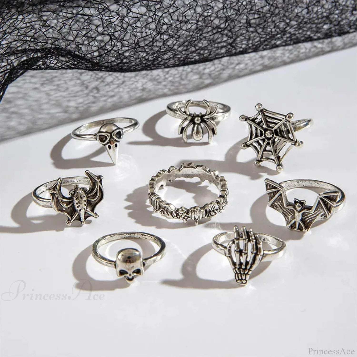 Rebel Bones Arachnid Dark Ring style 02