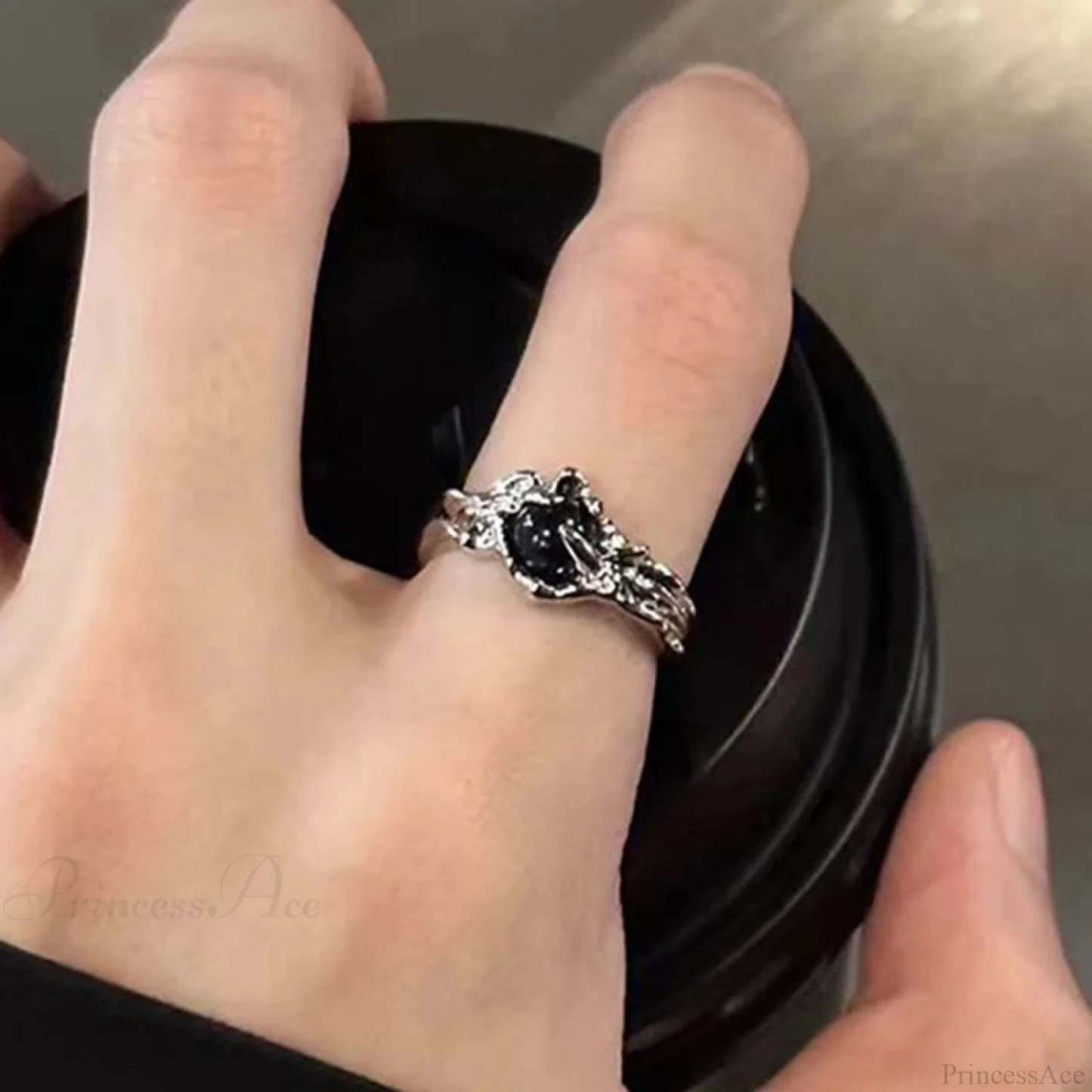 Rebellious Dark Bat Wing Ring Style 02