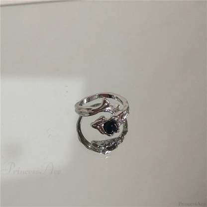 Rebellious Harajuku Dark Ring sliver5