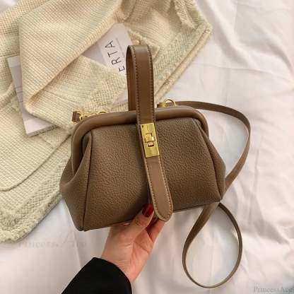 Retro Designer Luxury Crossbody Shopping Handbag Khaki handbag-250126