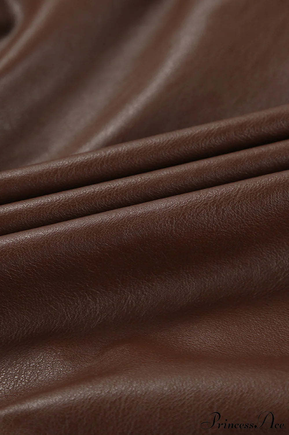 Retro Leather Blazer Collar Elegant Coat