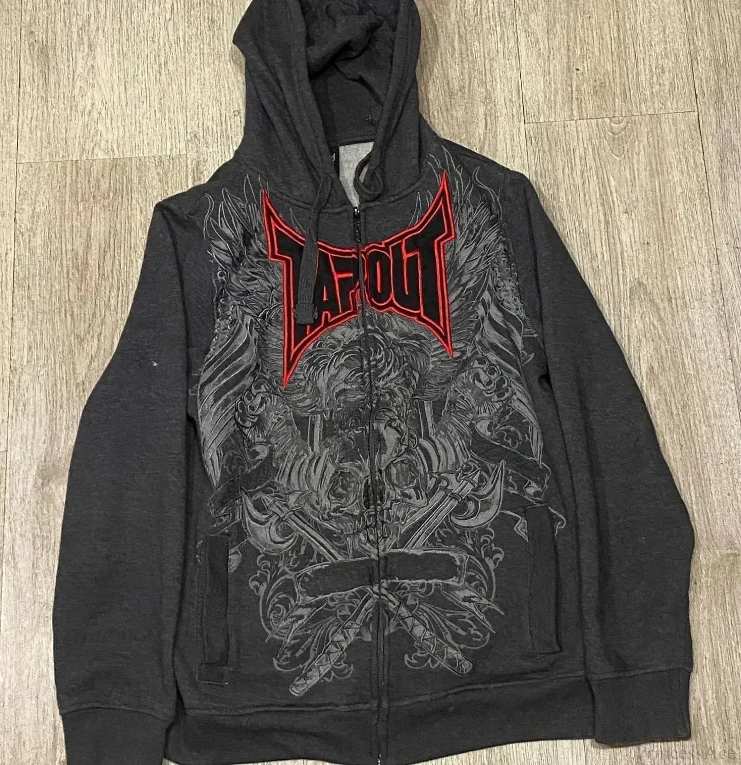 Retro Punk Fall Hoodie black 2 / S