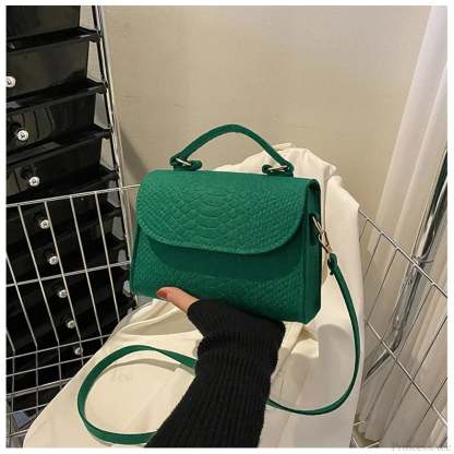 Retro Luxury Square Designer Crossbody Green crossbody-250126