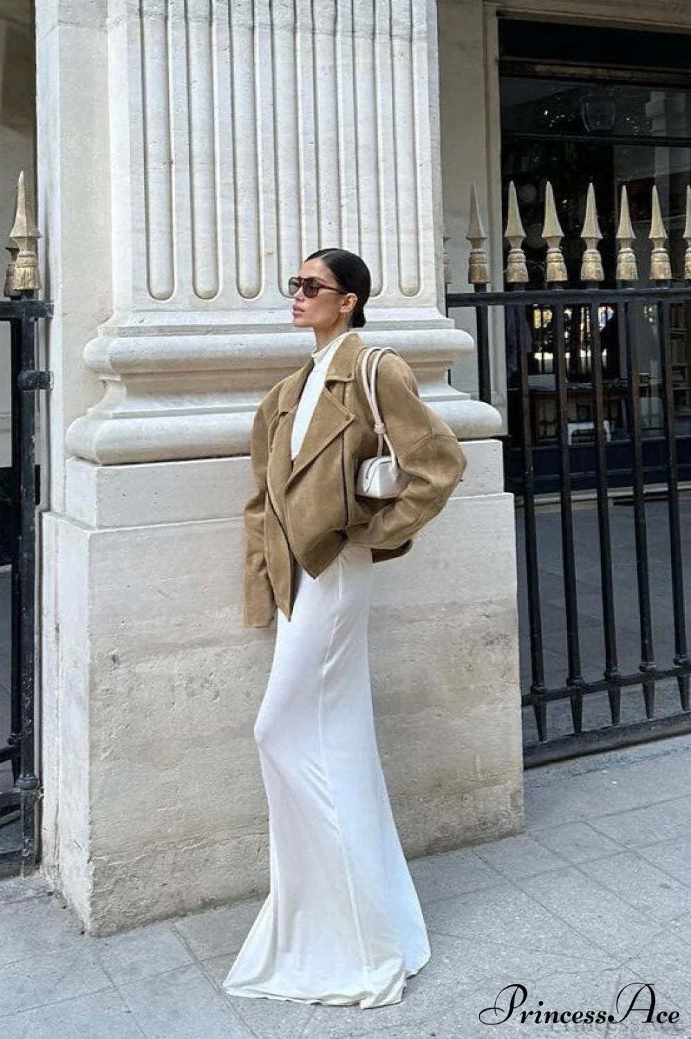 Retro Suede Blazer collar Loose Work Coat