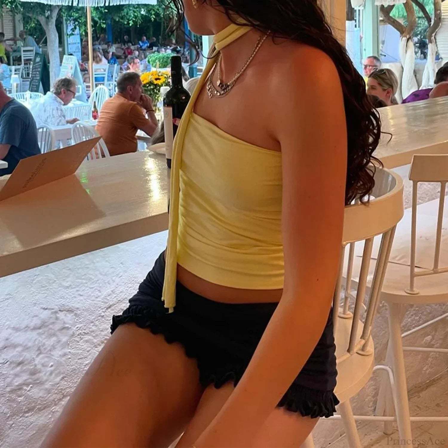 Ruffle Tiered Lace Bloomer Short short-250223