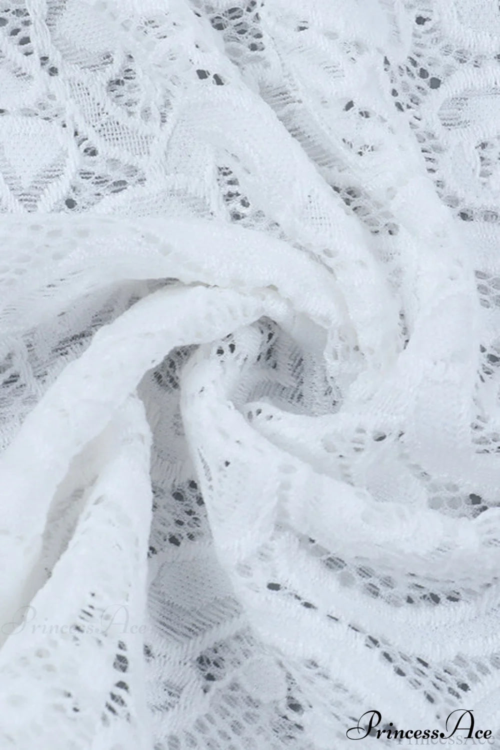 Ruffled Lace Trim Long Sleeve Tee