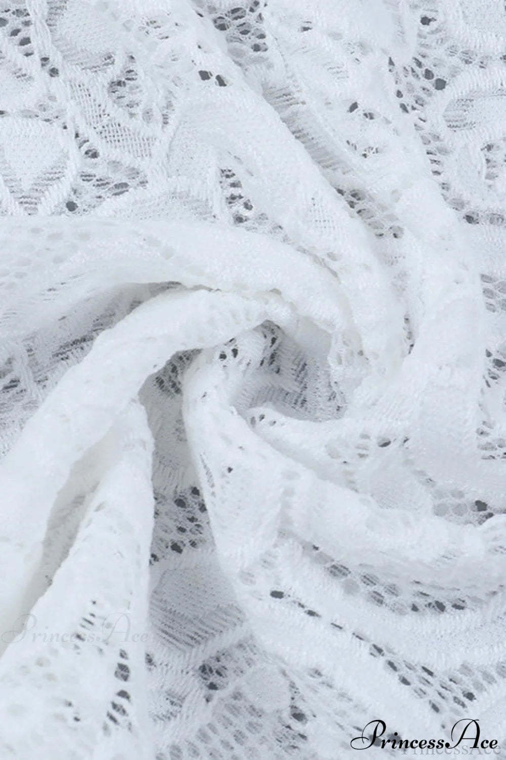 Ruffled Lace Trim Long Sleeve Tee