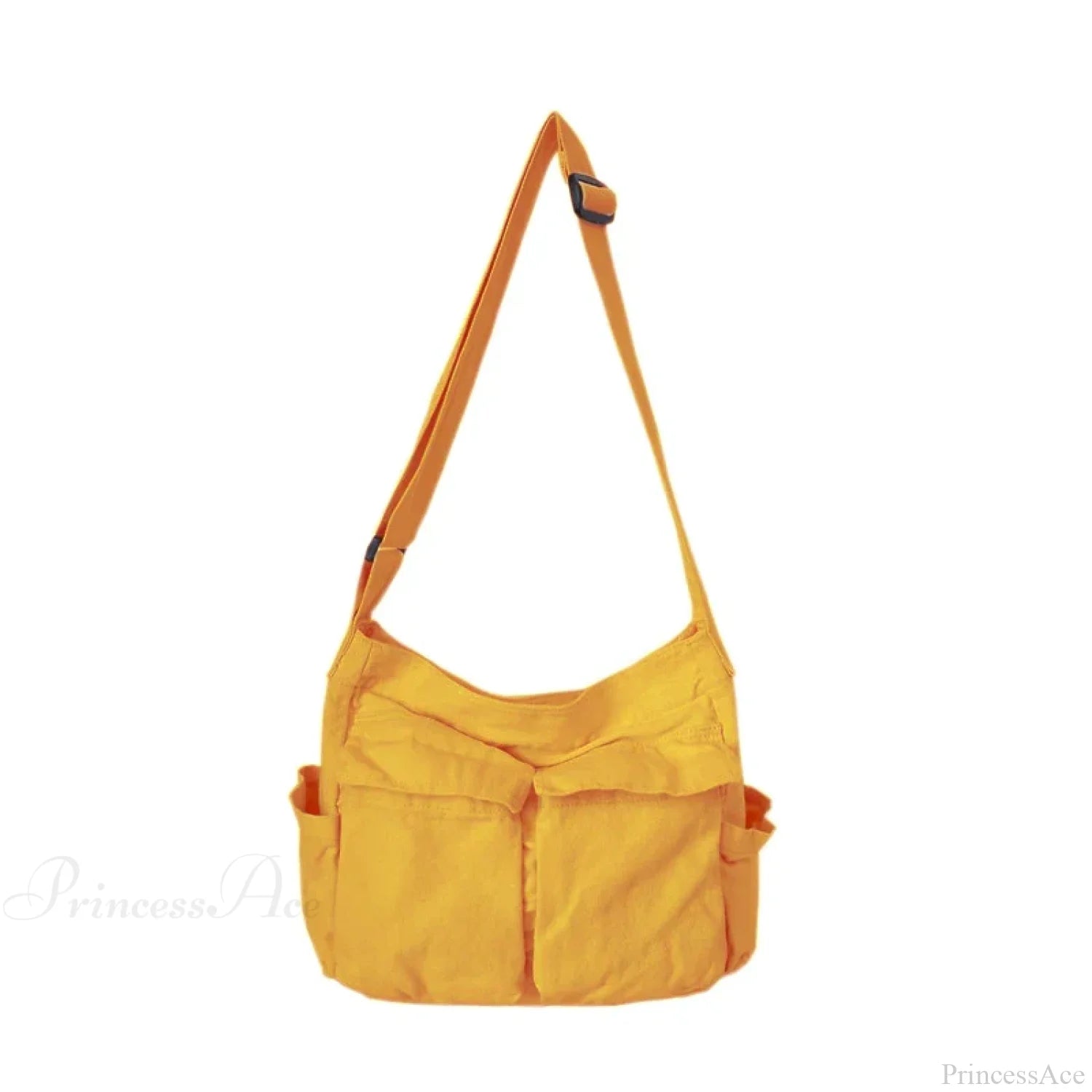 School Messenger Large Capacity Canvas Crossbody Yellow crossbody-250126