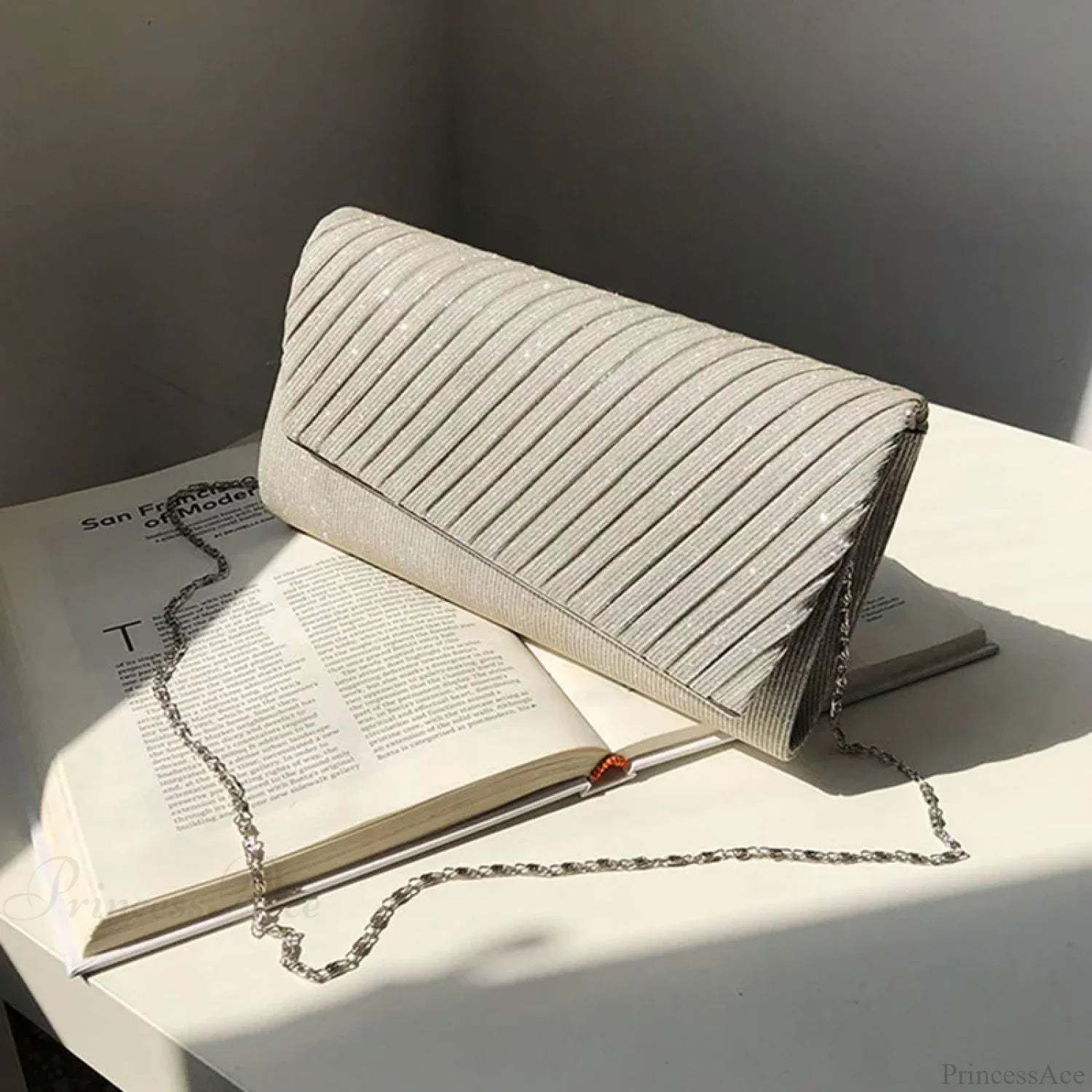 Sequin Clutch Wedding Party Wristlet Apricot wristlet-250126