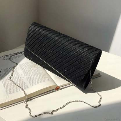 Sequin Clutch Wedding Party Wristlet Black wristlet-250126