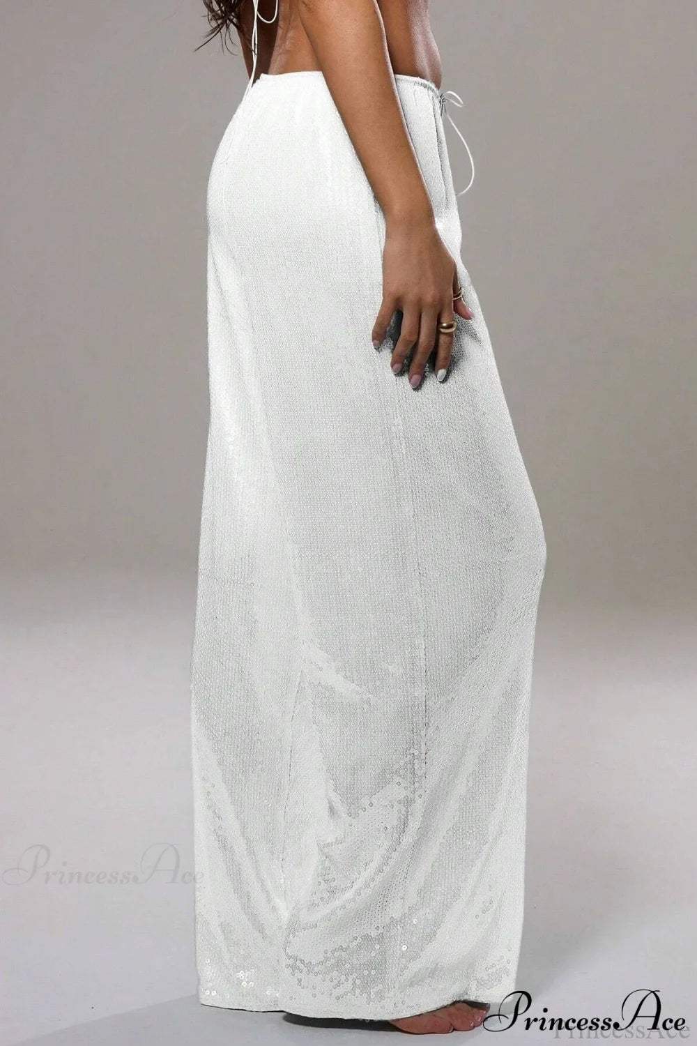 Sequin Loose Wide-Leg Casual Pants