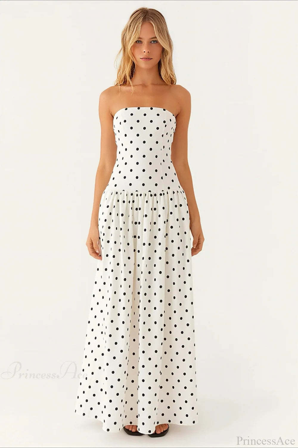 Sexy Strapless Maxi Dress