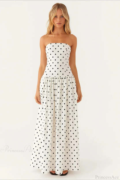 Sexy Strapless Maxi Dress