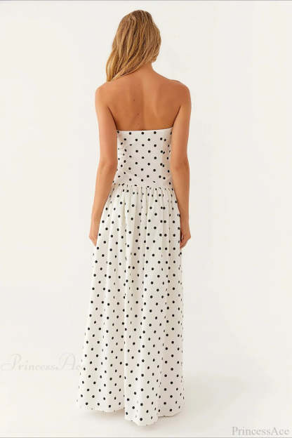 Sexy Strapless Maxi Dress