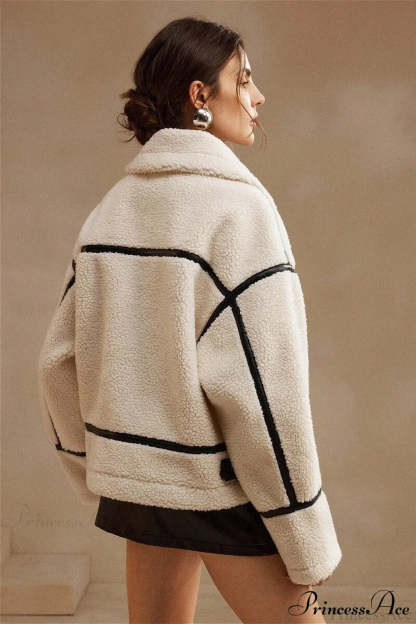 Shearling Biker Thick Fleece Coat