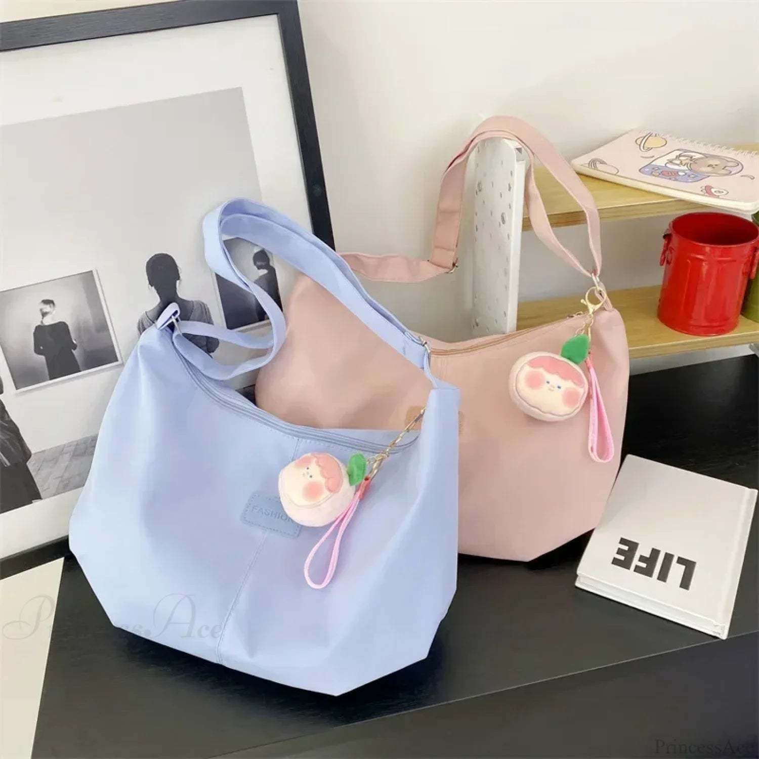 Simple College Style Nylon Large Crossbody crossbody-250126