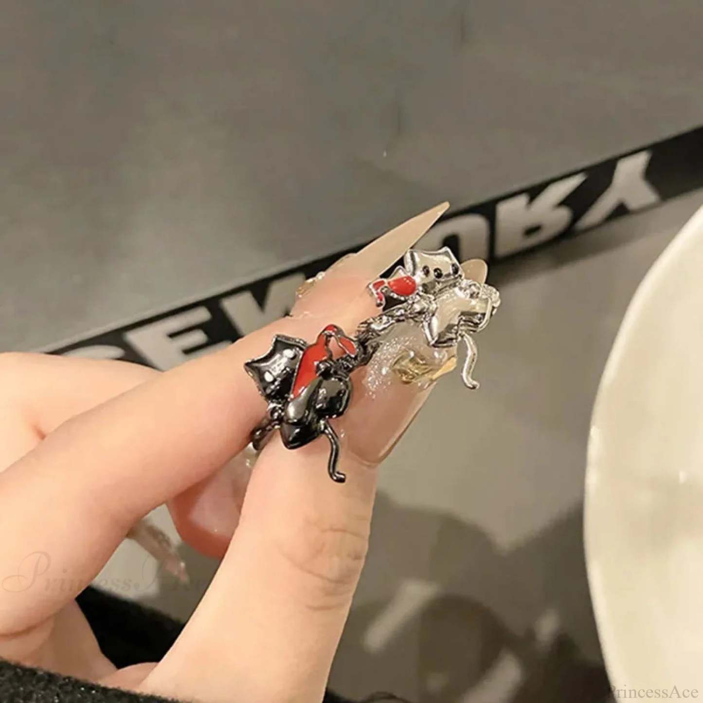 Simple Gothic Inebriated Spirit Ring