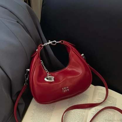 Simple Versatile Solid Color Shoulder Messenger Handbag handbag-250126