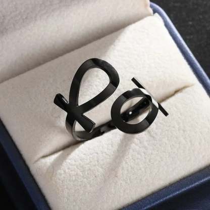 Sinister Eye Style Gothic Pointer Ring Black1