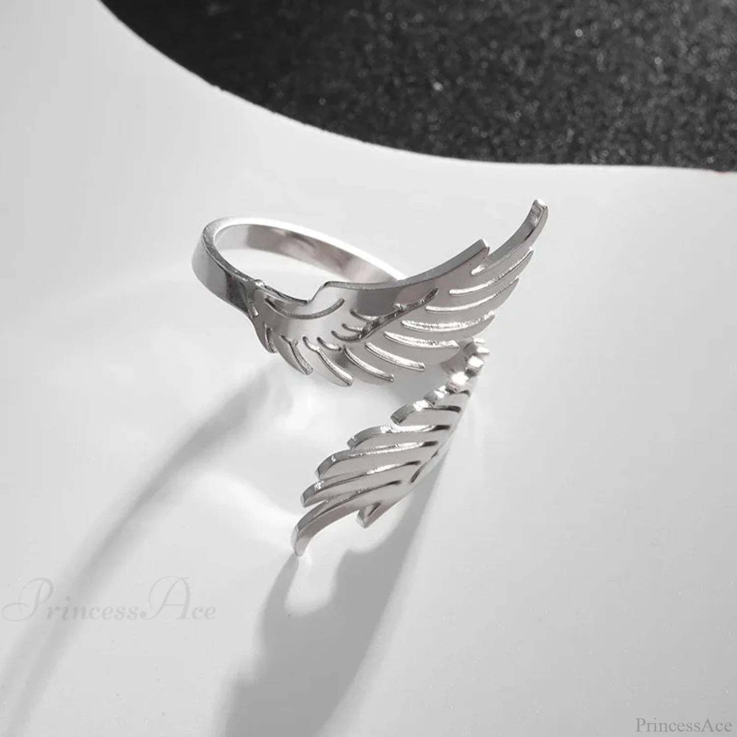 Sinister Eye Style Gothic Pointer Ring -Silver1