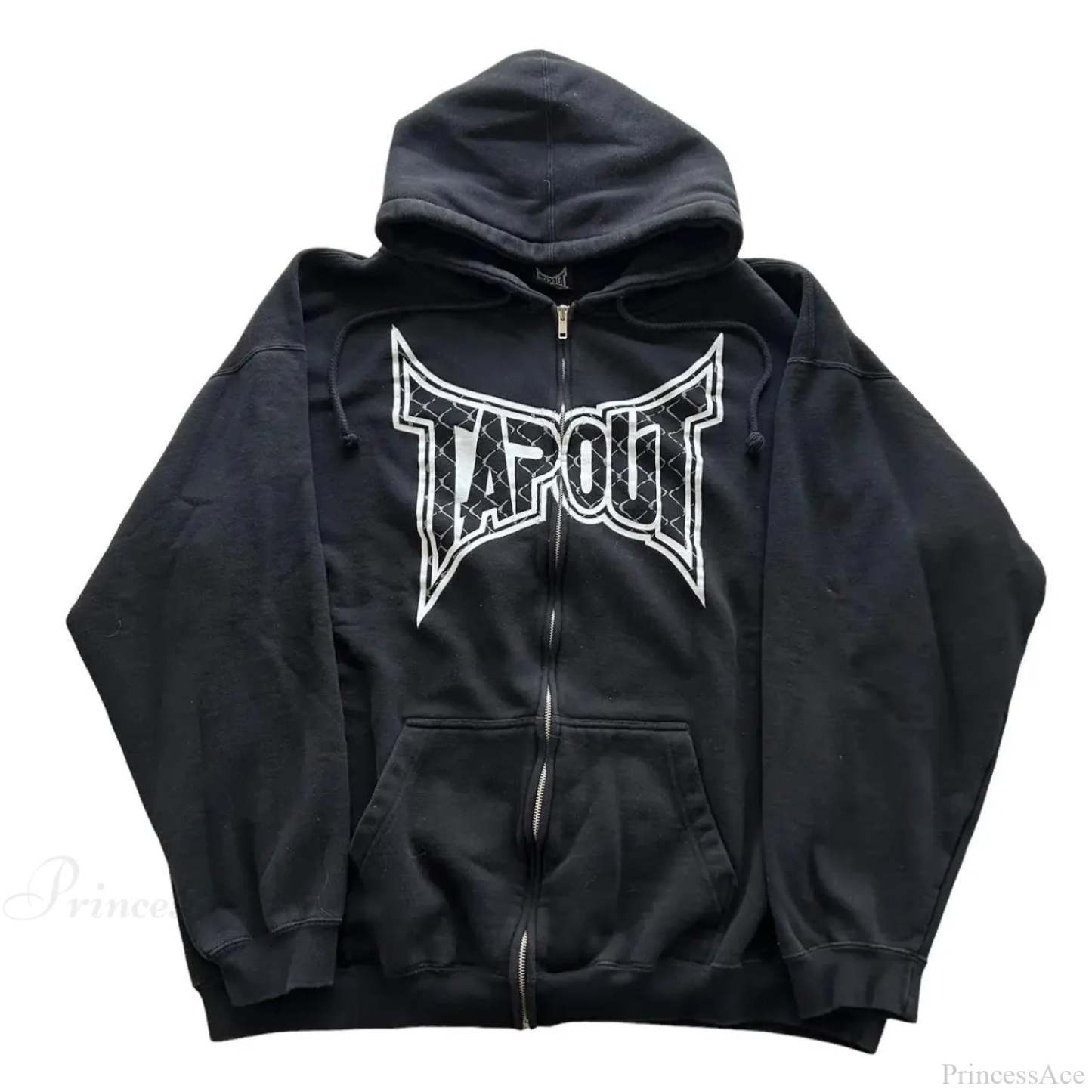 Skull Graphic Zipper Hoodie black 4 / S