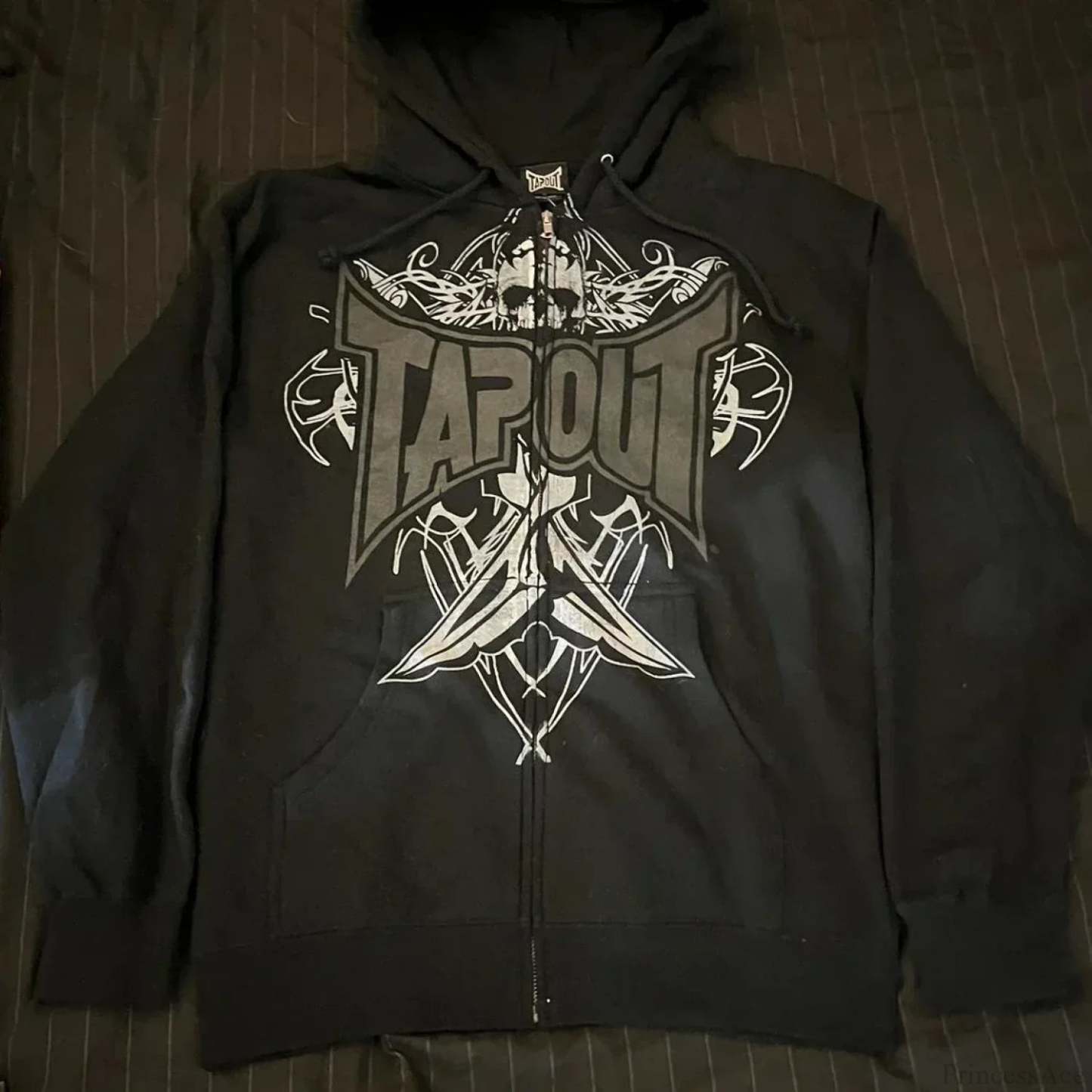 Skull Graphic Zipper Hoodie black 6 / S