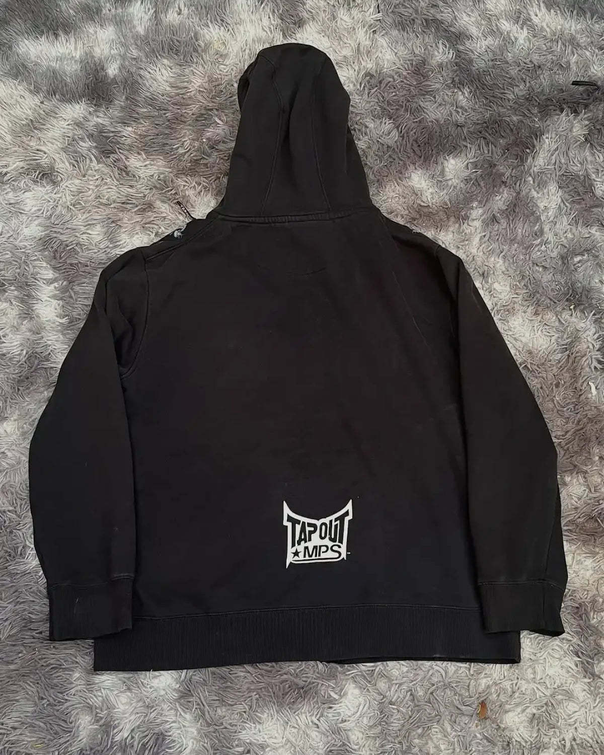 Skull Print Hooded Sweatshirt