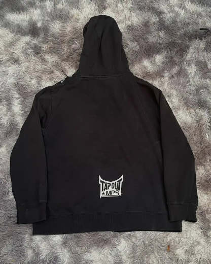 Skull Print Hooded Sweatshirt