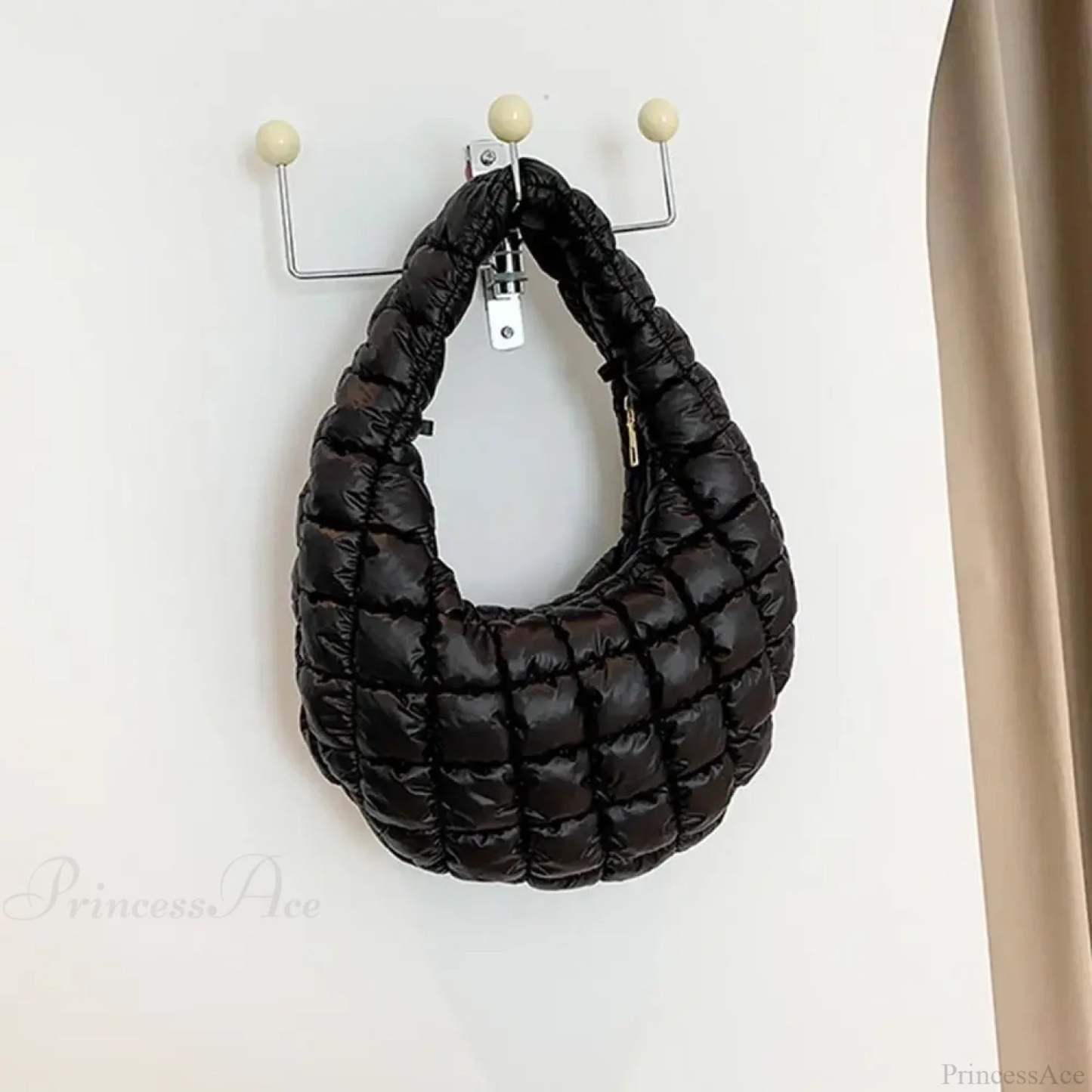 Small Quilted Tote Cotton Padded Shoulder Handbag handbag-250126