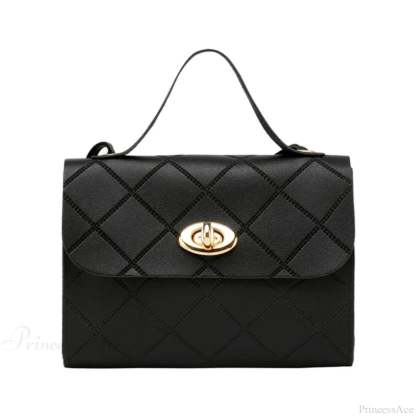 Small Trendy Messenger Female Crossbody Handbag Black handbag-250126