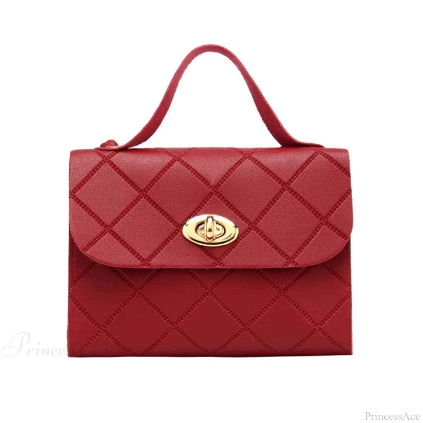 Small Trendy Messenger Female Crossbody Handbag Red handbag-250126