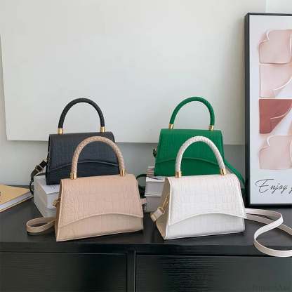 Solid Color PU Leather Designer Crossbody Handbag handbag-250126