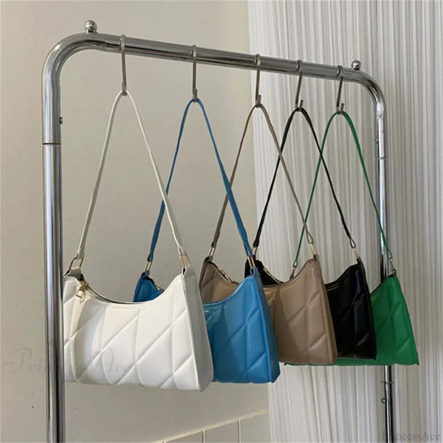 Solid Color PU Leather Underarm Crossbody crossbody-250126