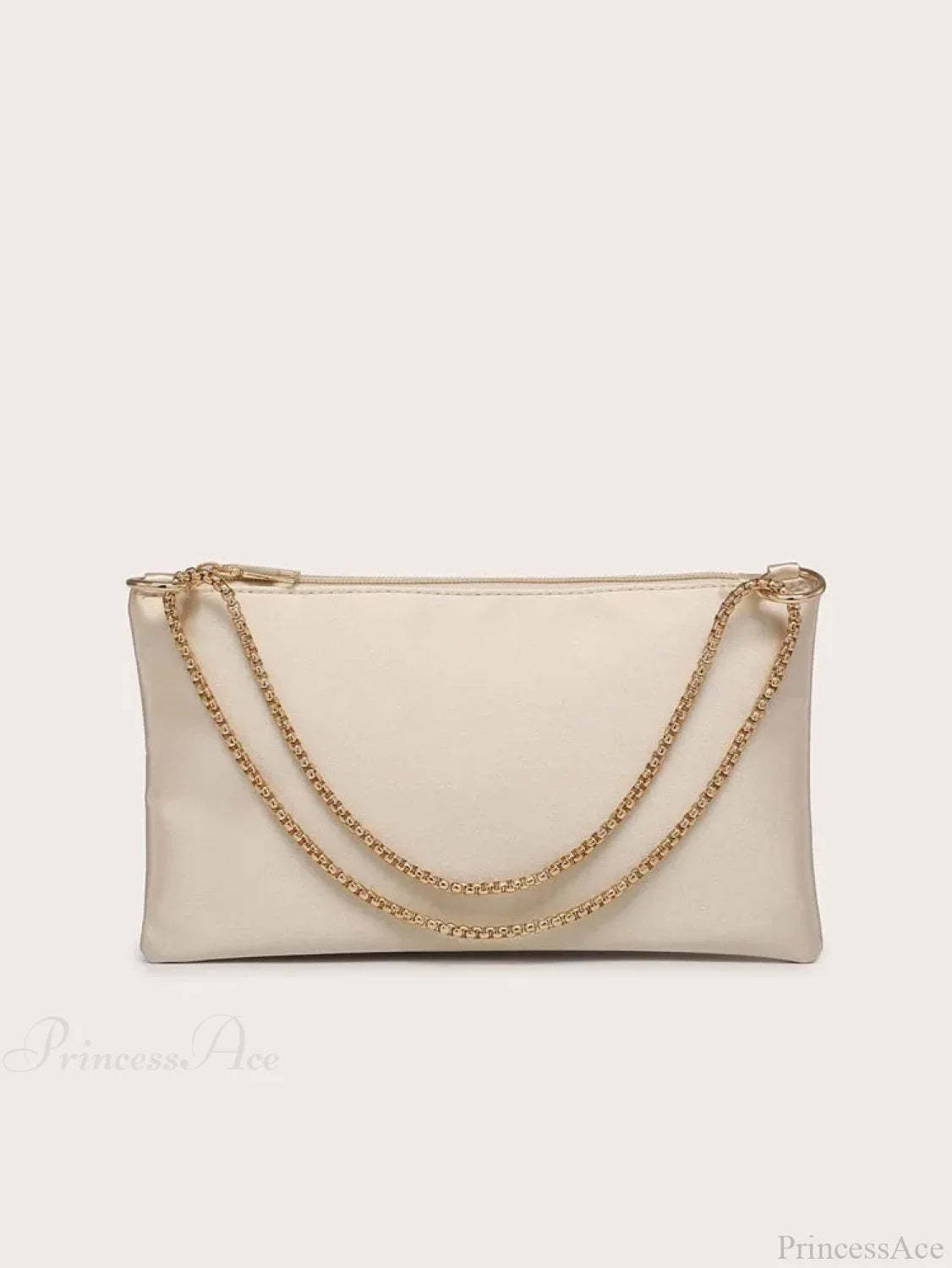 Solid Metal Chain Underarm Evening Wedding Clutch Bag clutchbag-250126