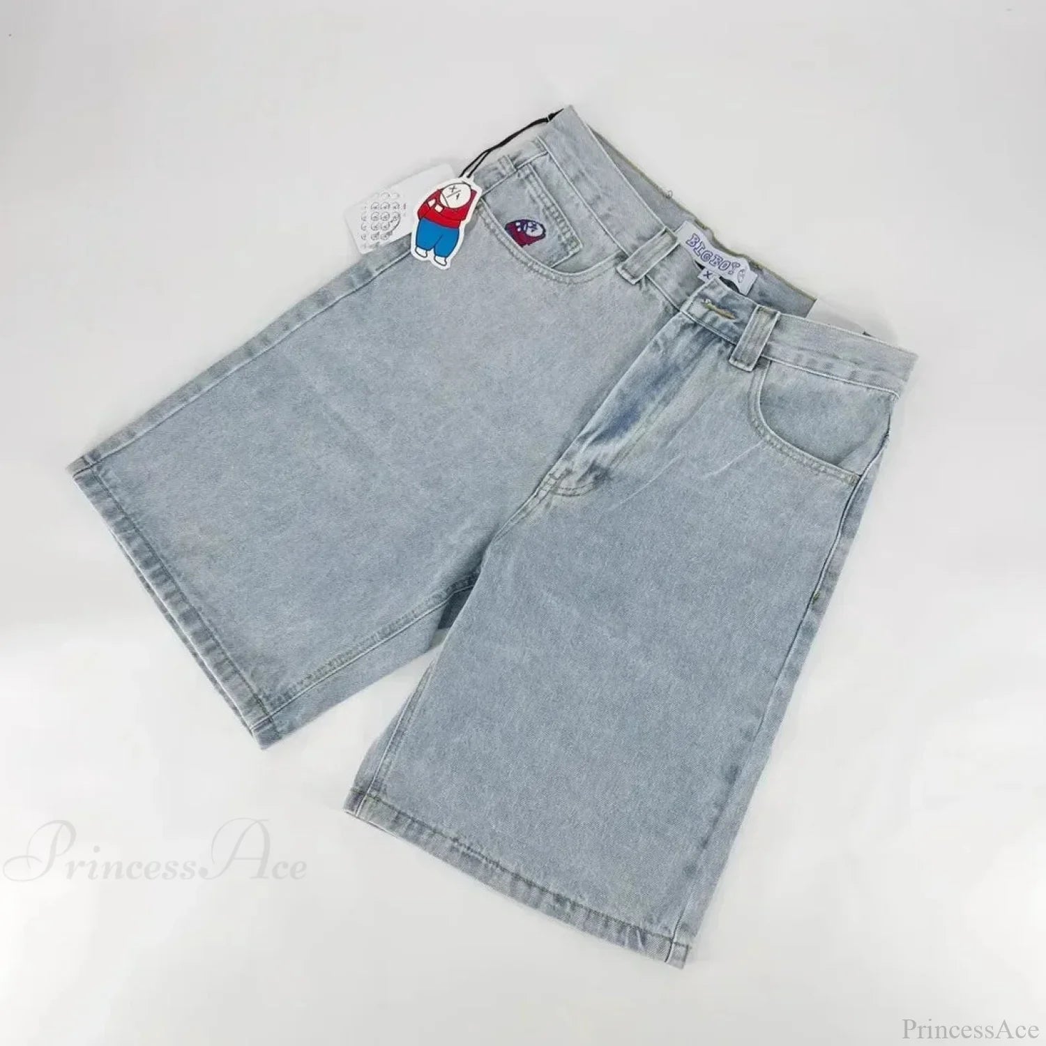 Sparkling Unfinished Denim Short blue1 / S