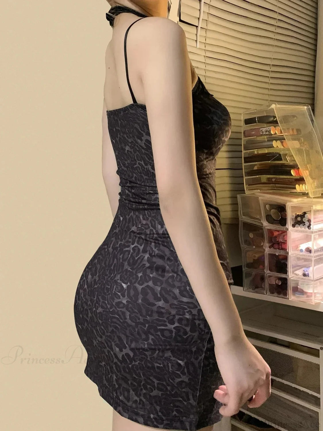 Spotted Lace Bodycon Mini Dress