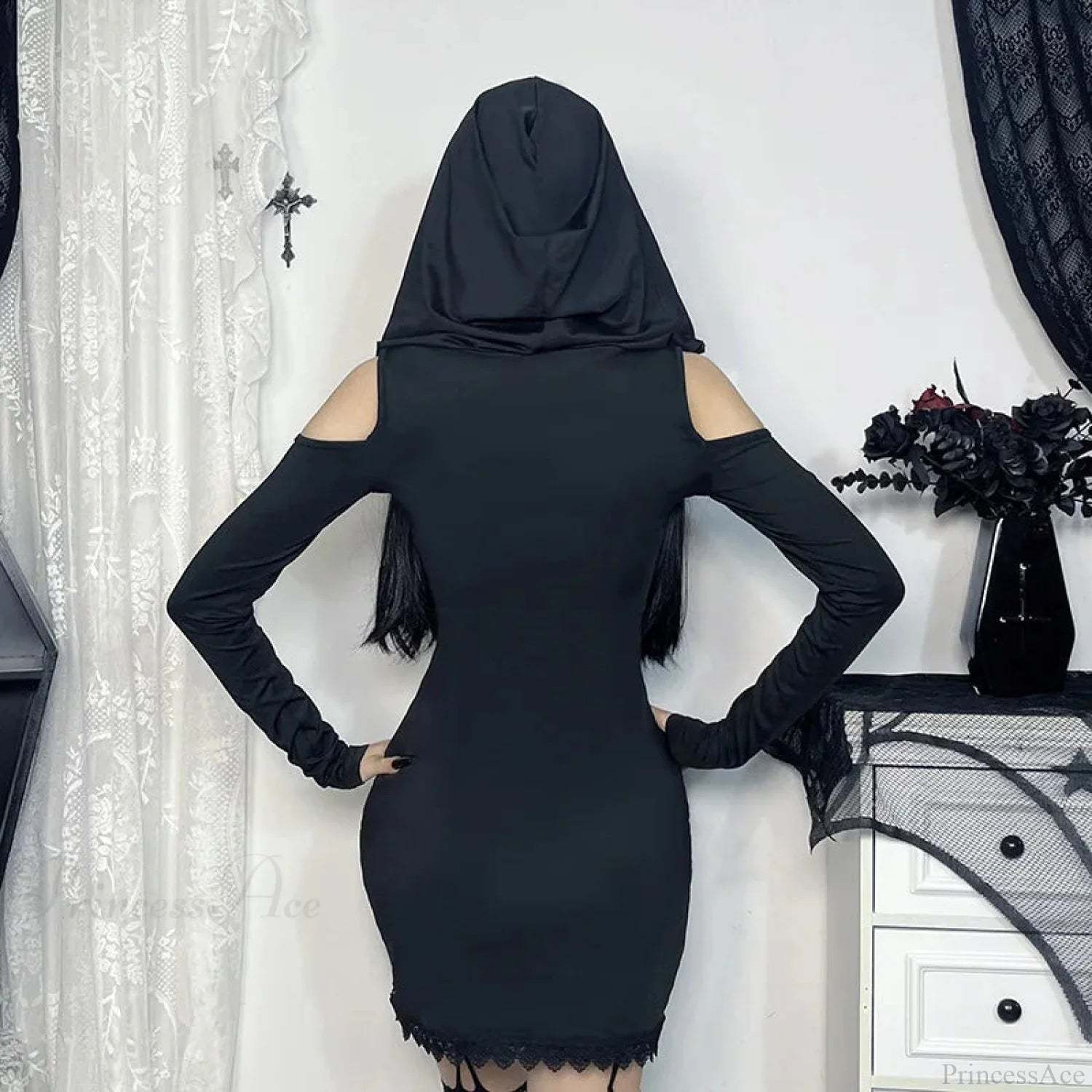 Stitched Hooded Small Dress