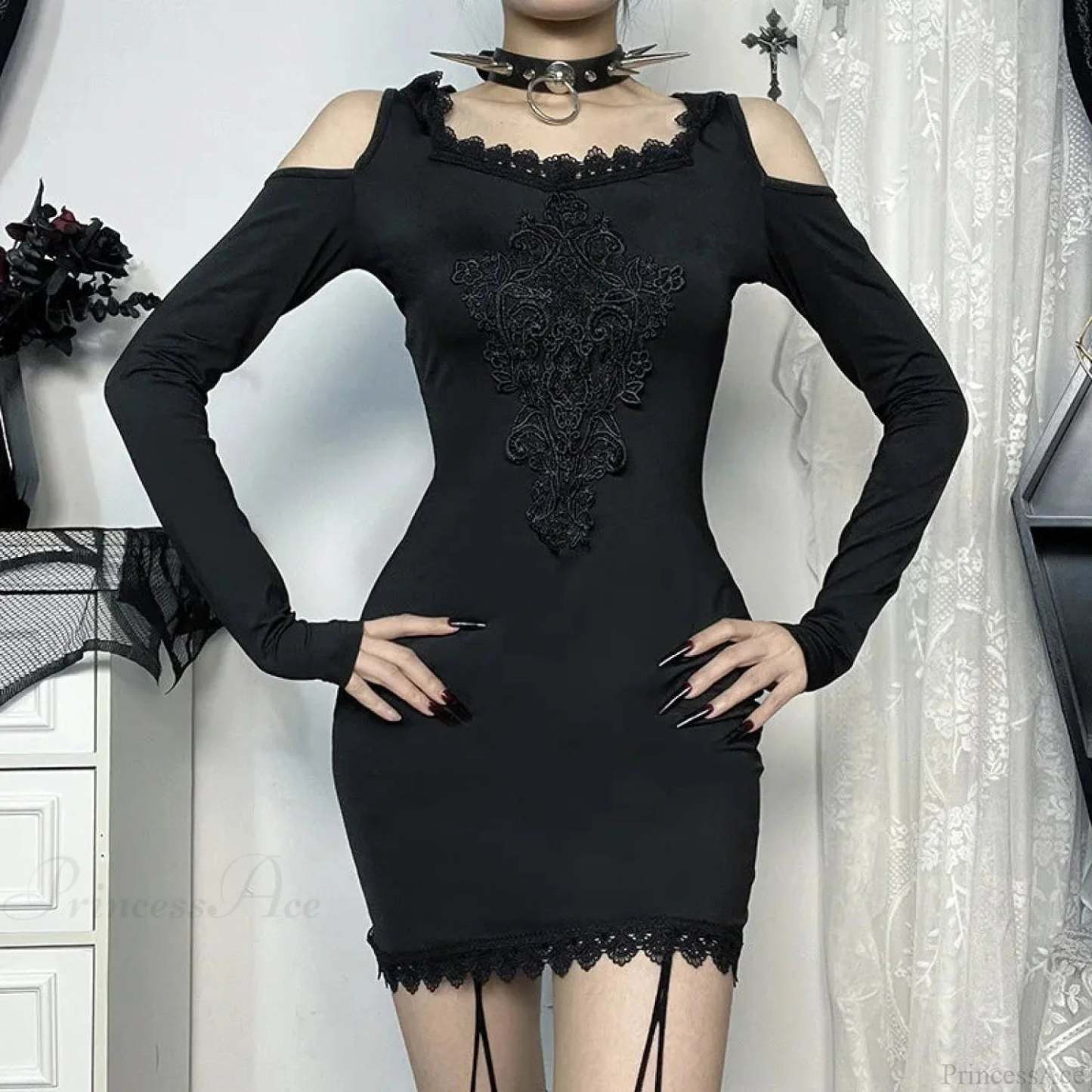 Stitched Hooded Small Dress