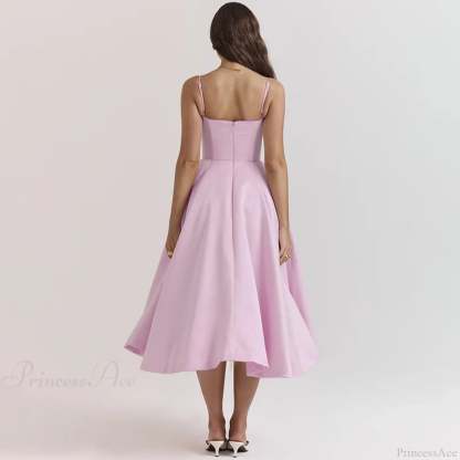 Strapless Elegant A-line Vacation Dress vacationdress-250223